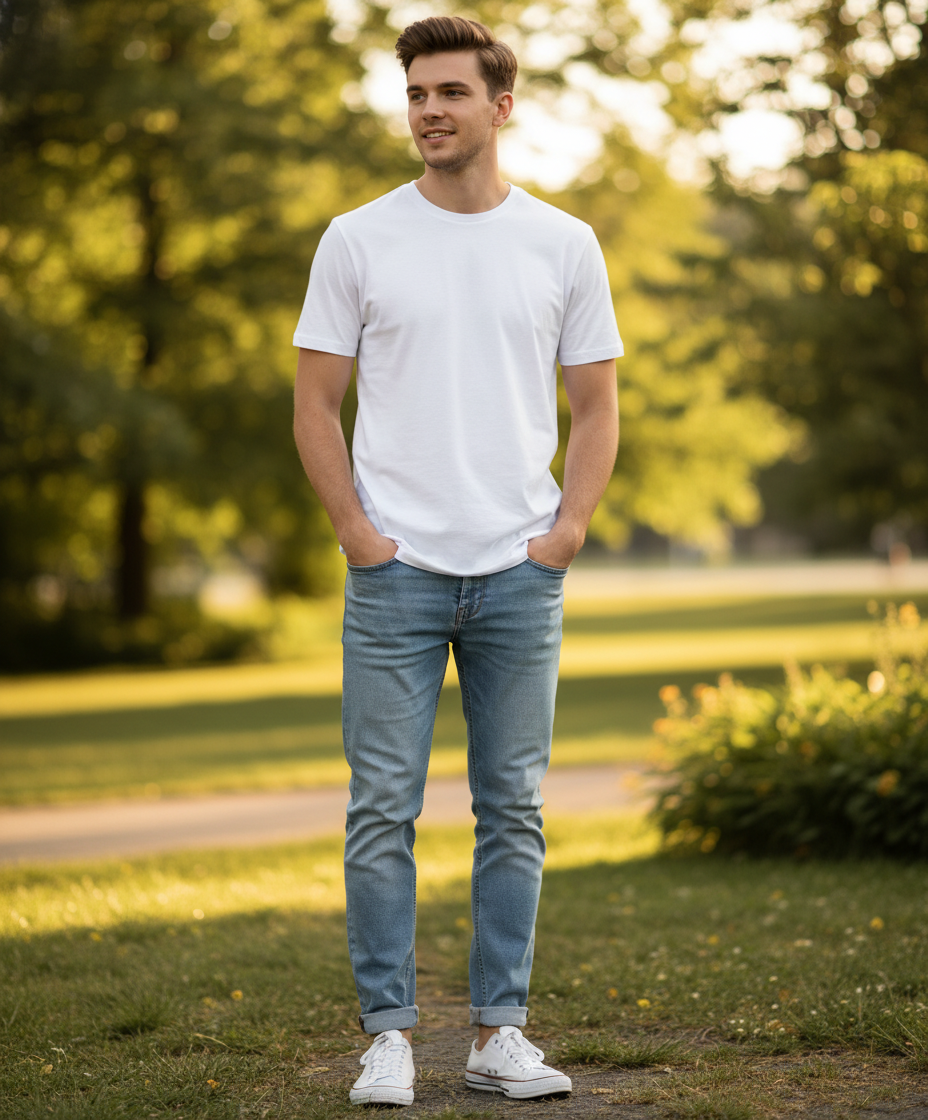Moška Majica Kratek Rokav Tee Jays  8000 - Del 1 - oblekanadom