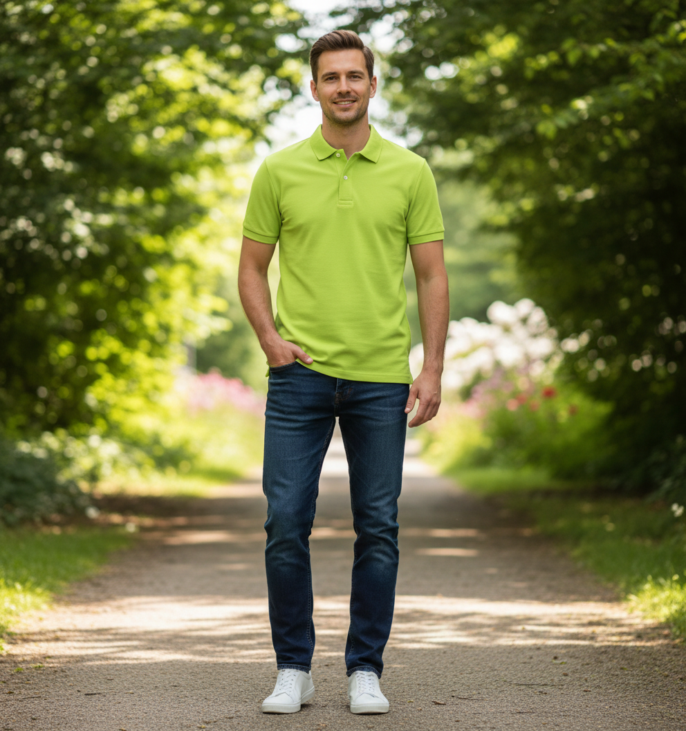 Moška Polo Majica Kratki Rokav B&C  My Eco Polo 65/35 - Del 2 - oblekanadom