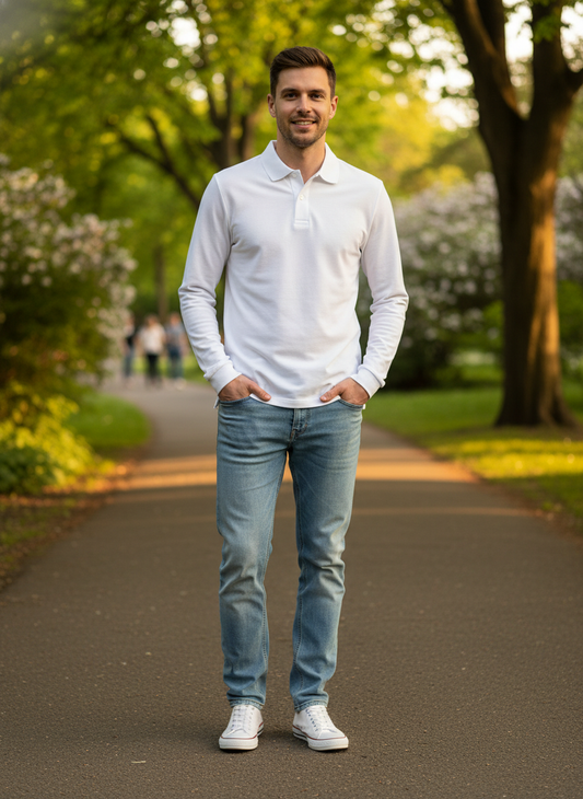 Muška polo majica dugih rukava Kariban K243 - 1. dio