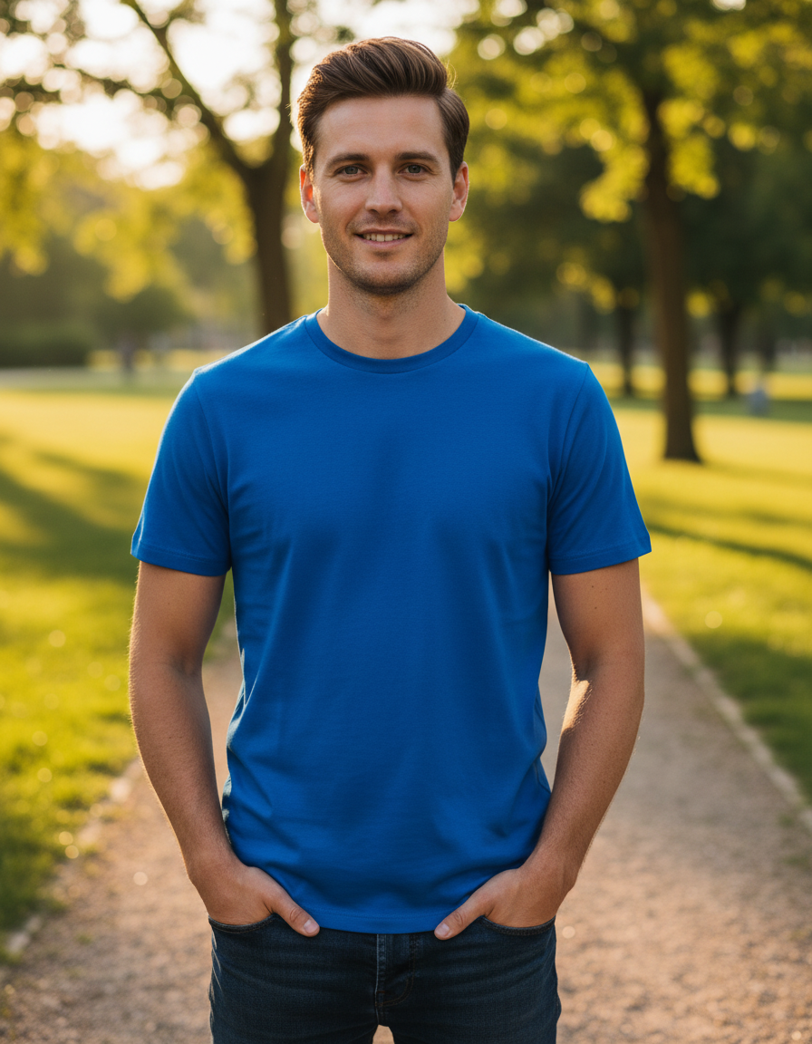 Men's short-sleeve SOL'S Crusader shirt, casual men's clothing with a classic fit and simple design, shown in the image.