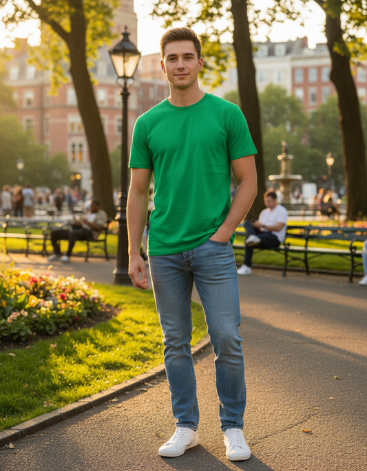 Muška majica kratkih rukava James &amp; Nicholson JN 02 - 4. dio