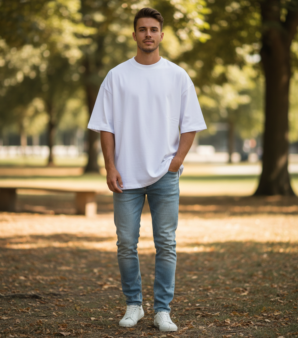 Moška oversize majica - Build Your Brand | BY 193 - oblekanadom
