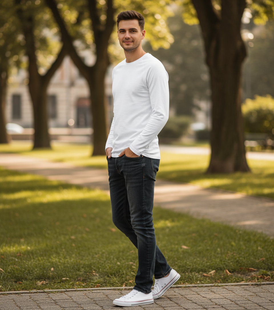 Moška dolgorokavna majica Onna | NN270 - oblekanadom