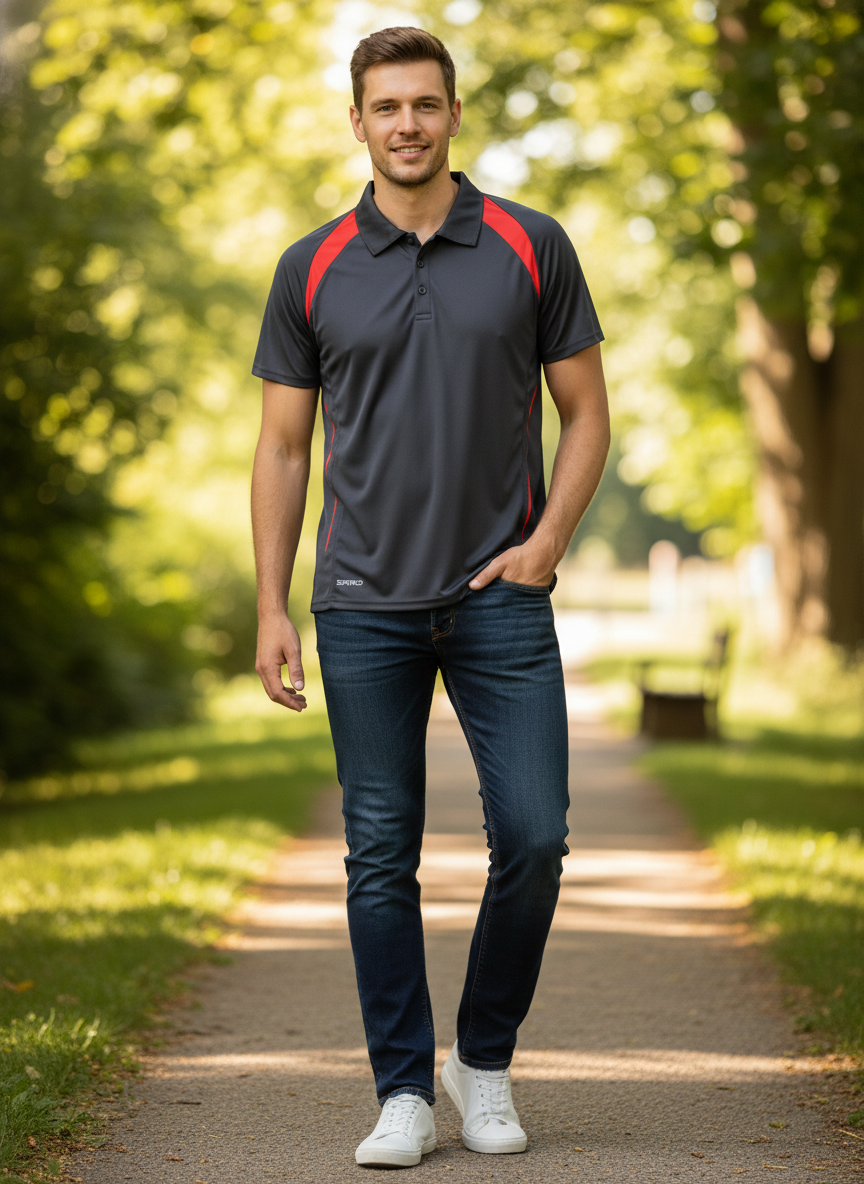 Moška Piqué polo majica Spiro - S177M - oblekanadom