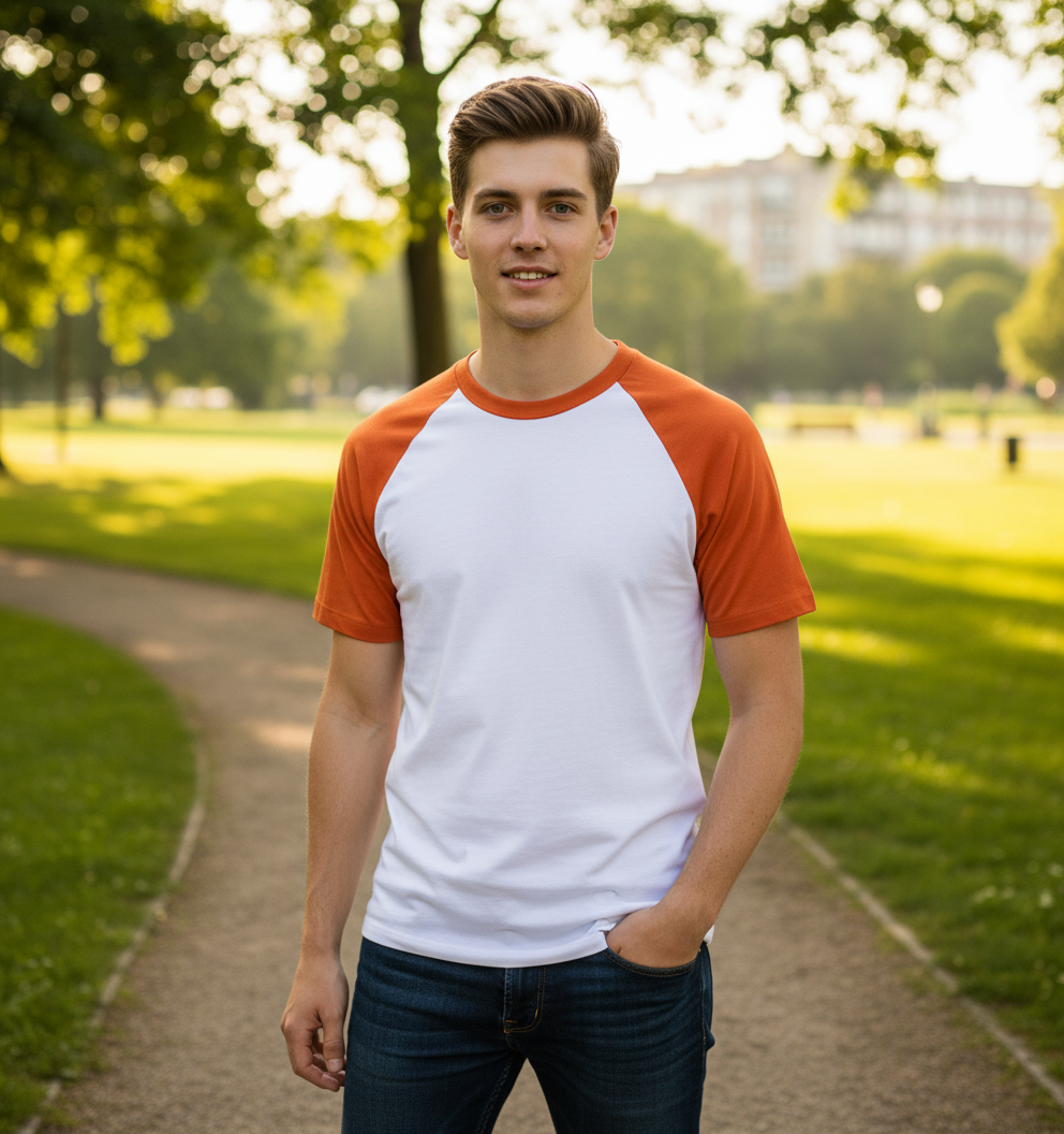 Moška trendovska dvobarvna raglan majica - SOL'S - oblekanadom