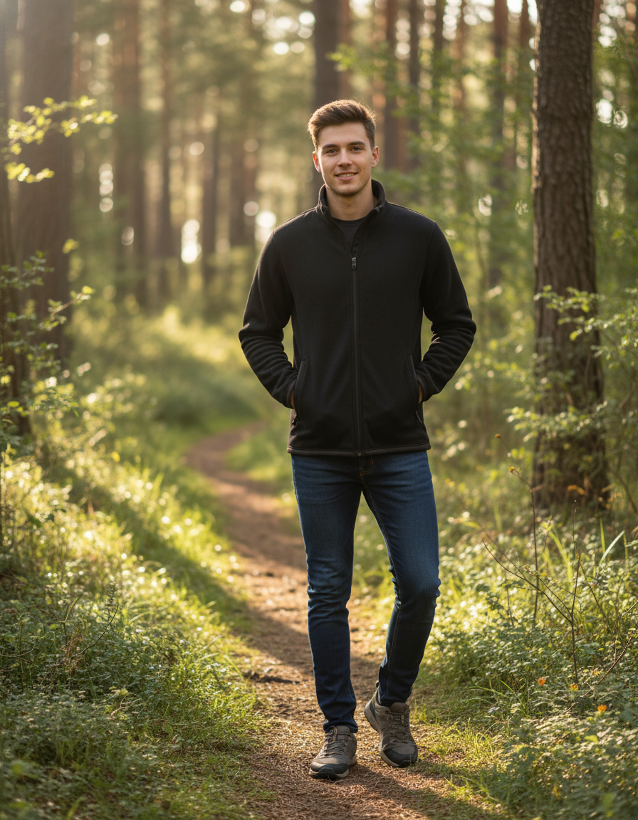 Moška flis jakna s pleteno teksturo - Tee Jays | 9615 - oblekanadom