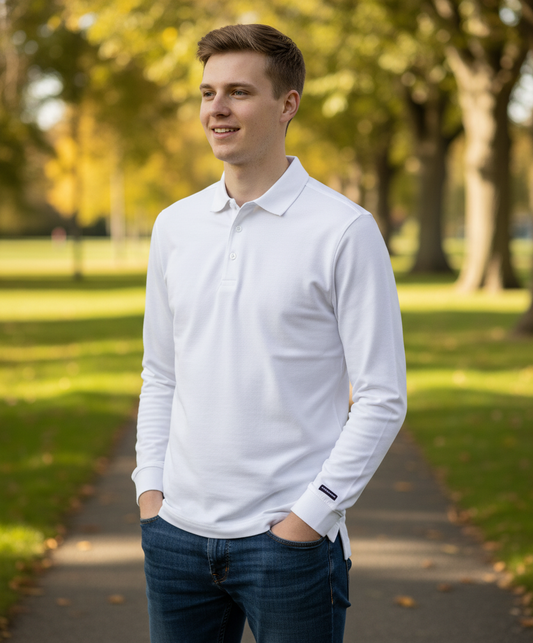 Langärmeliges Arbeitspoloshirt für Herren – JN 1842 von James & Nicholson