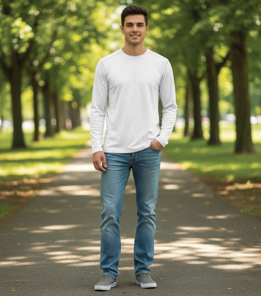 Langarm-Arbeitshemd für Herren – JN 1840 von James & Nicholson