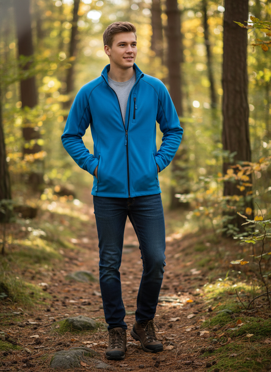 Herren-Fleecejacke – James & Nicholson | JN 597 (190 g/m², 100 % Polyester)