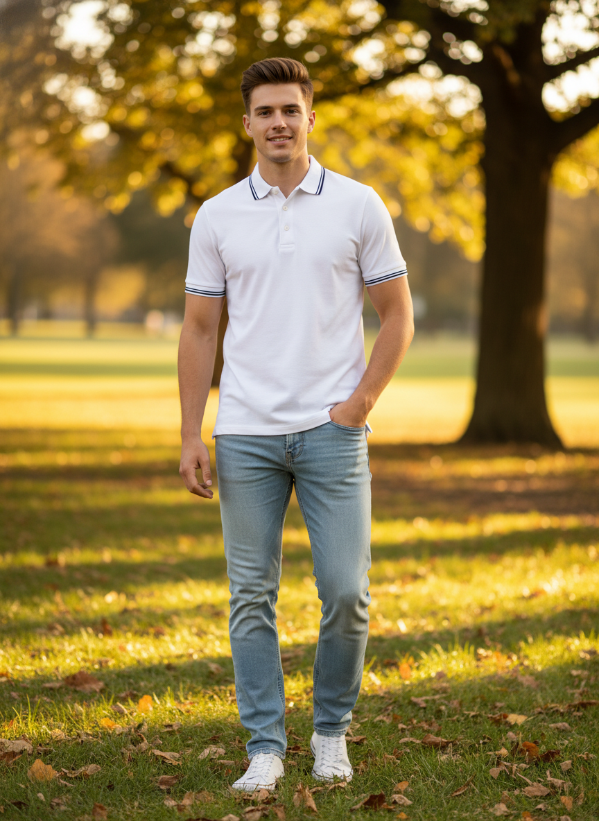 Težka moška elastična piqué polo majica Tee Jays 1407 Polosi - oblekanadom