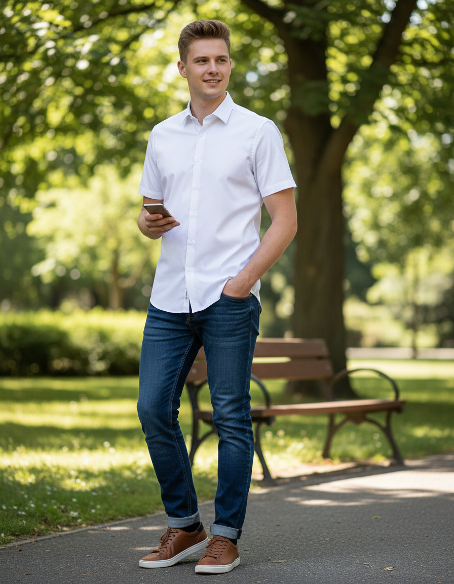 Moška Srajca s Kratkimi Rokavi SST  Shirt Shaped SSL - oblekanadom