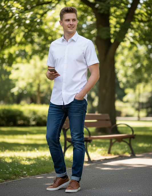Moška Srajca s Kratkimi Rokavi SST  Shirt Shaped SSL - oblekanadom