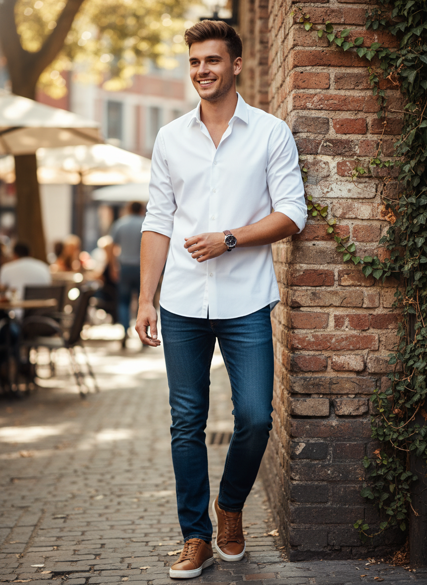 Moška Srajca s Dolgimi Rokavi SST  Shirt Shaped LSL - oblekanadom