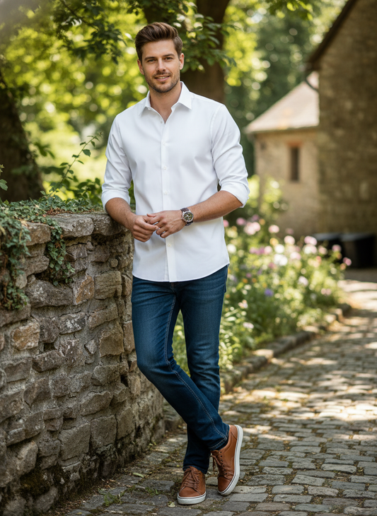 Herren SOL'S Brighton Langarmhemd