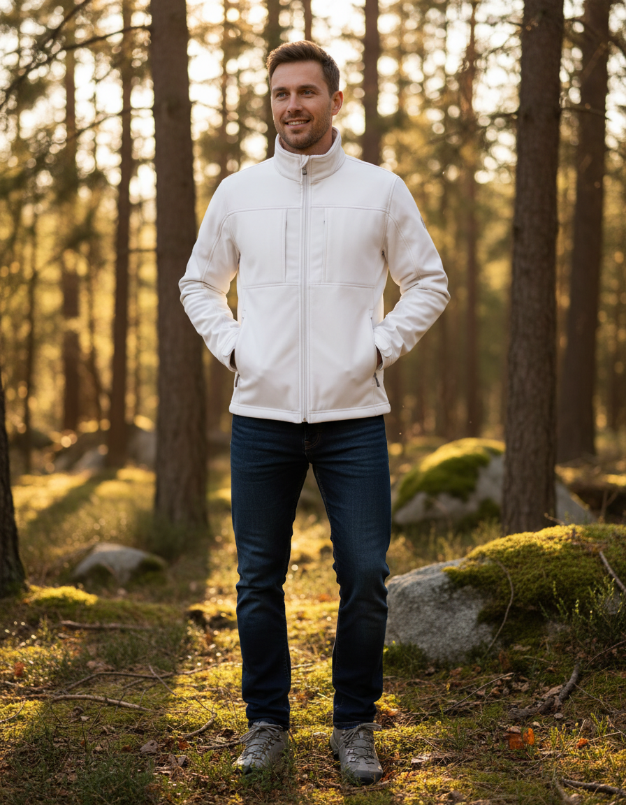 Moška Jakna B&C  Hooded Softshell /men - oblekanadom
