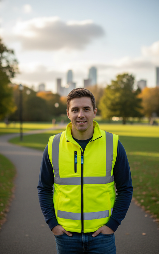 Herren Yoko Ärmellose reflektierende Jacke HV006