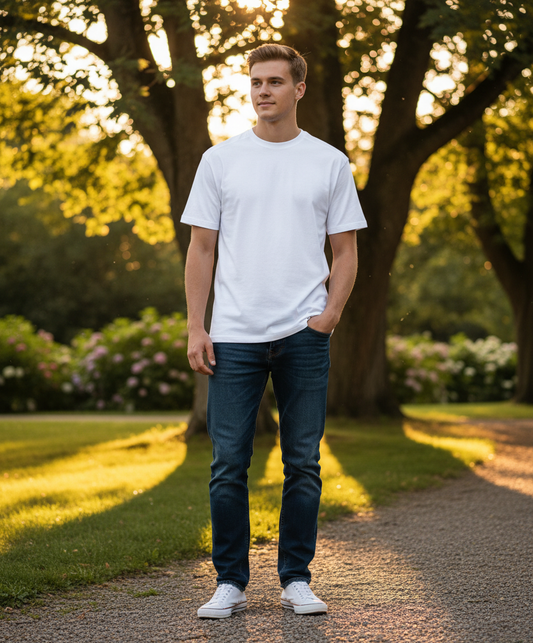 Herren-T-Shirt Kurzarm Russell 010M