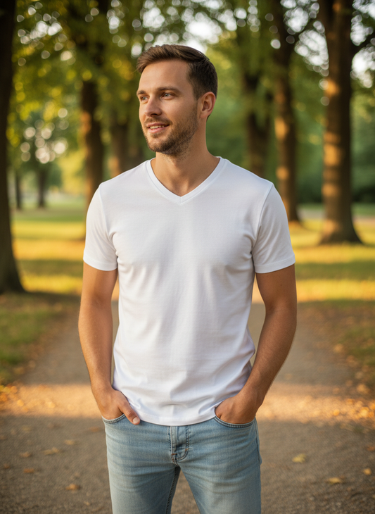 Herren-T-Shirt Kurzarm Kariban K3014