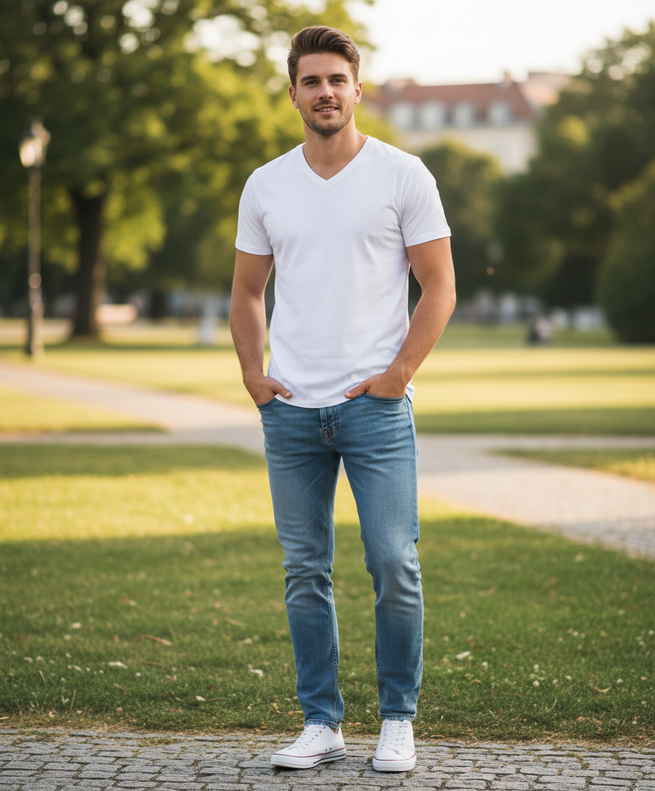 Moška Majica Kratek Rokav Promodoro  1425 - oblekanadom