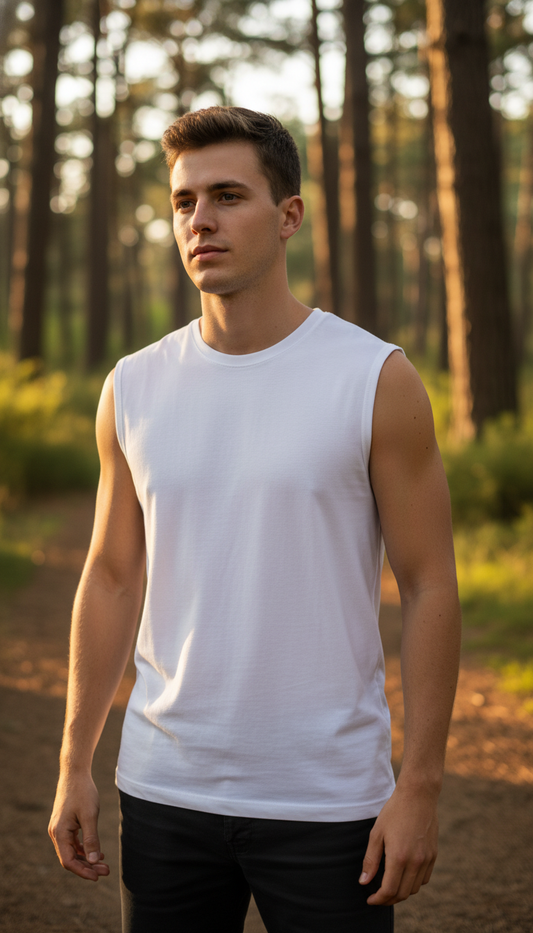 Moška Majica Brez Rokava B&C  Athletic Move