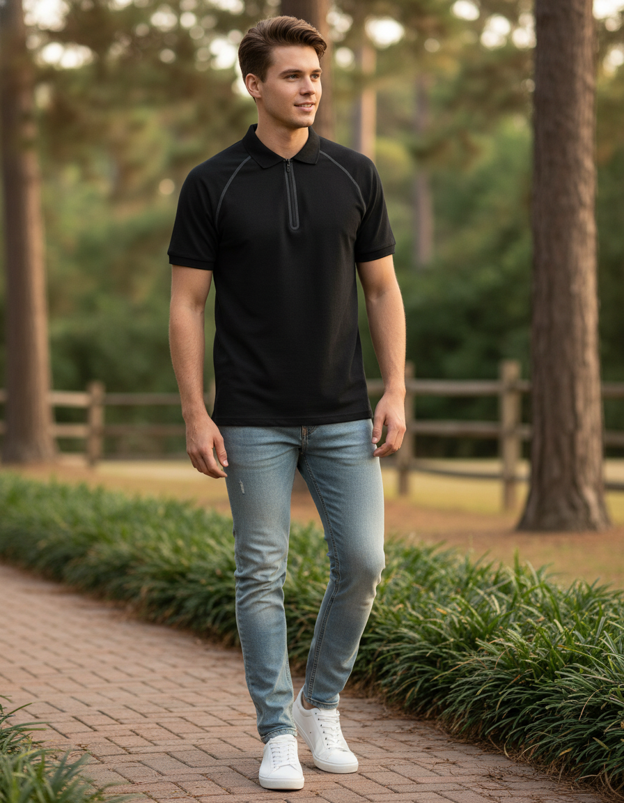 Moška Polo Majica Kratek Rokav James & Nicholson  JN 1308 - oblekanadom
