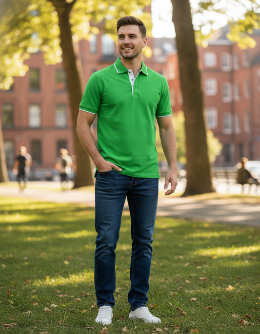 Herren-Poloshirt Kurzarm James & Nicholson JN 728