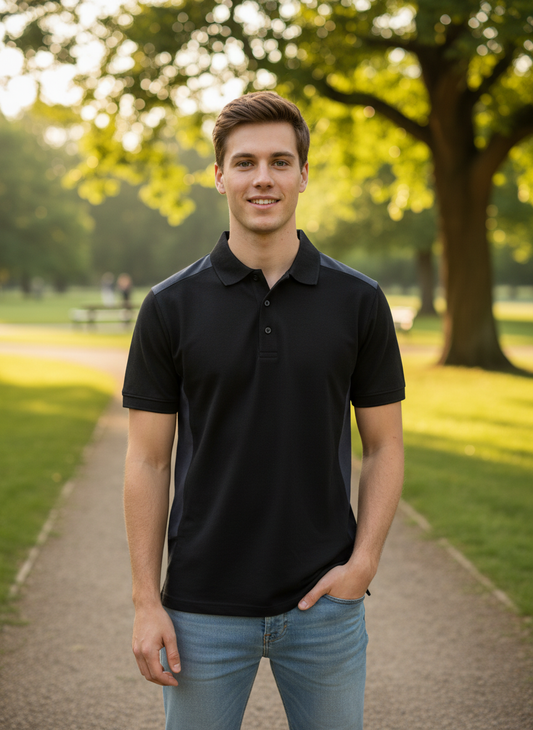 Herren-Poloshirt Kurzarm James & Nicholson JN 1826