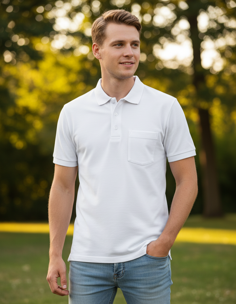 Moška Polo Majica Kratek Rokav James & Nicholson  JN 922 - oblekanadom