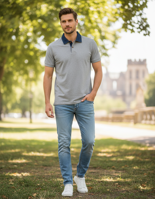 Herren-Poloshirt mit kurzen Ärmeln B&C DNM Forward /Herren