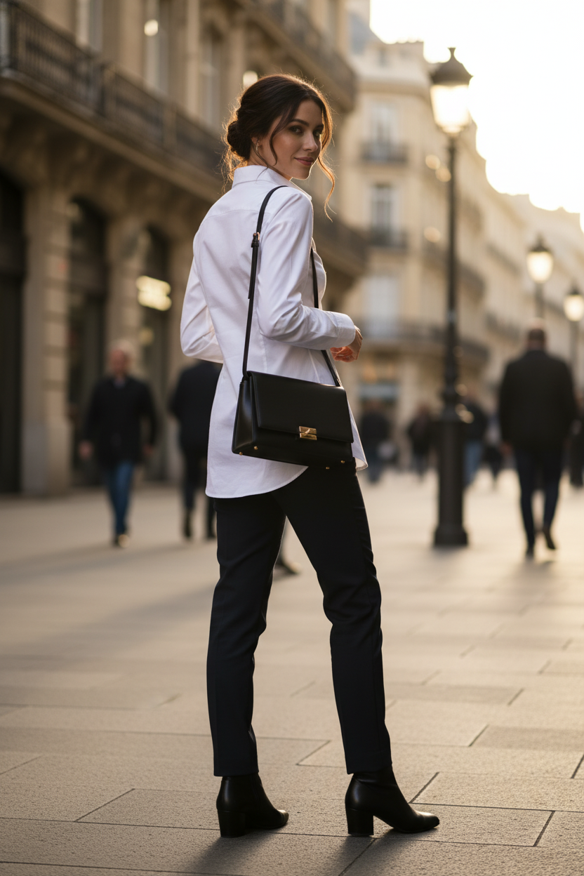 Ženska Srajca Z Dolgimi Rokavi B&c | Black Tie Lsl /women