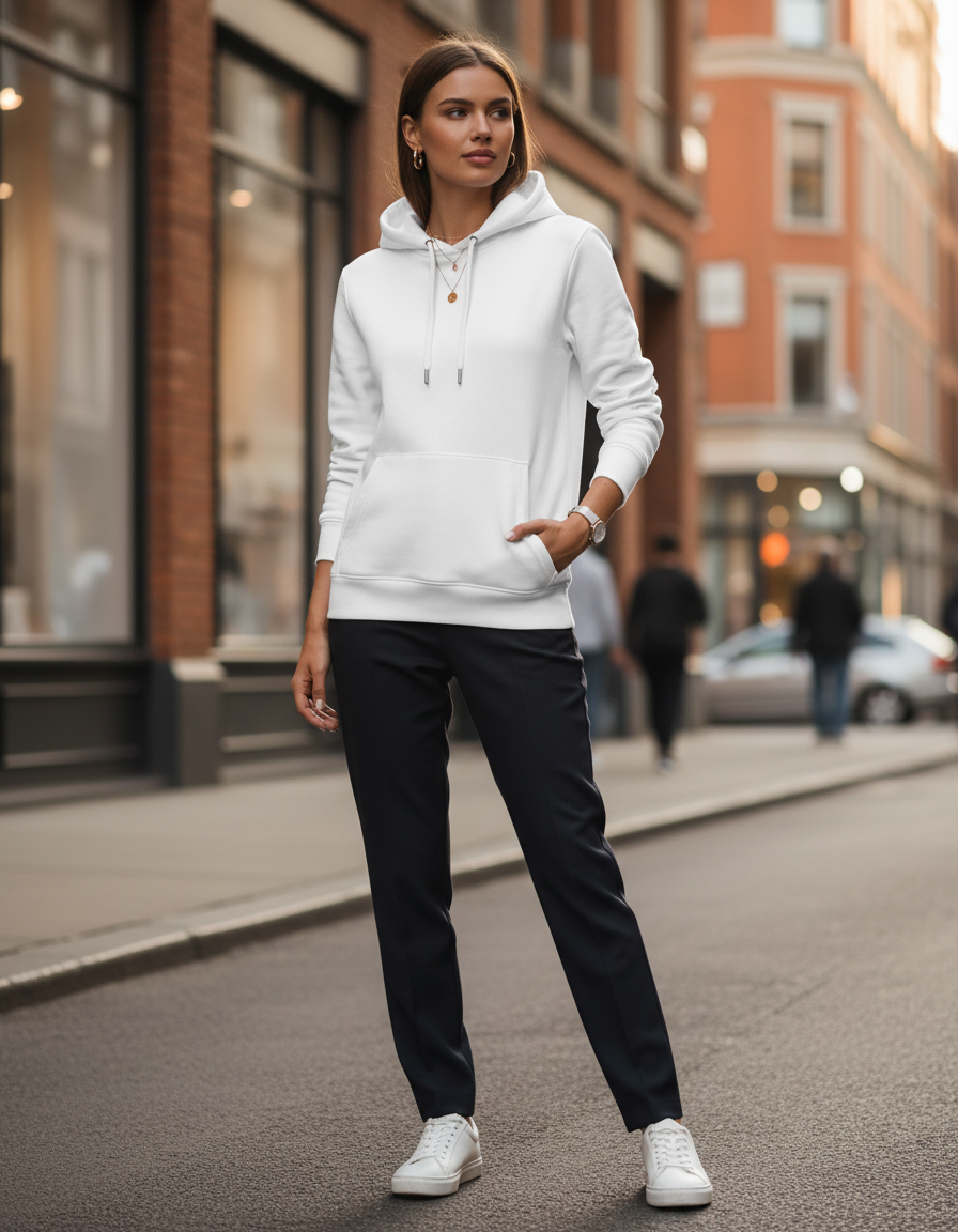 Ženska kapuca s sweatshirtom - B&C | QUEEN Kapuca - Del 1 - oblekanadom