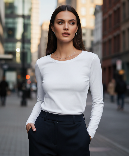 Damen-Langarmshirt - X.O - Promodoro | 1565