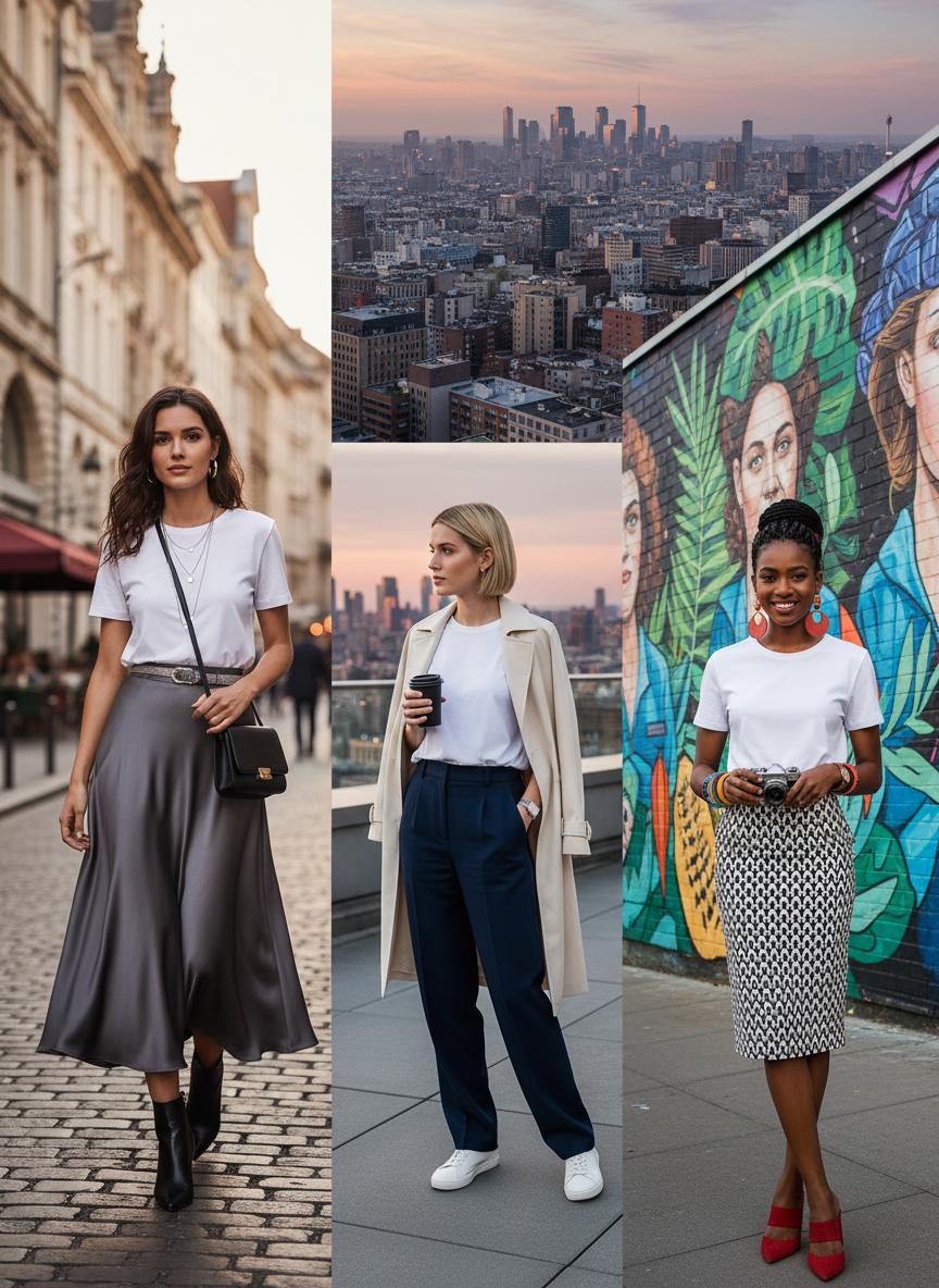 Ženska raztegljiva delovna majica iz organskega bombaža - Enobarvna - James & Nicholson | JN 1801 - oblekanadom