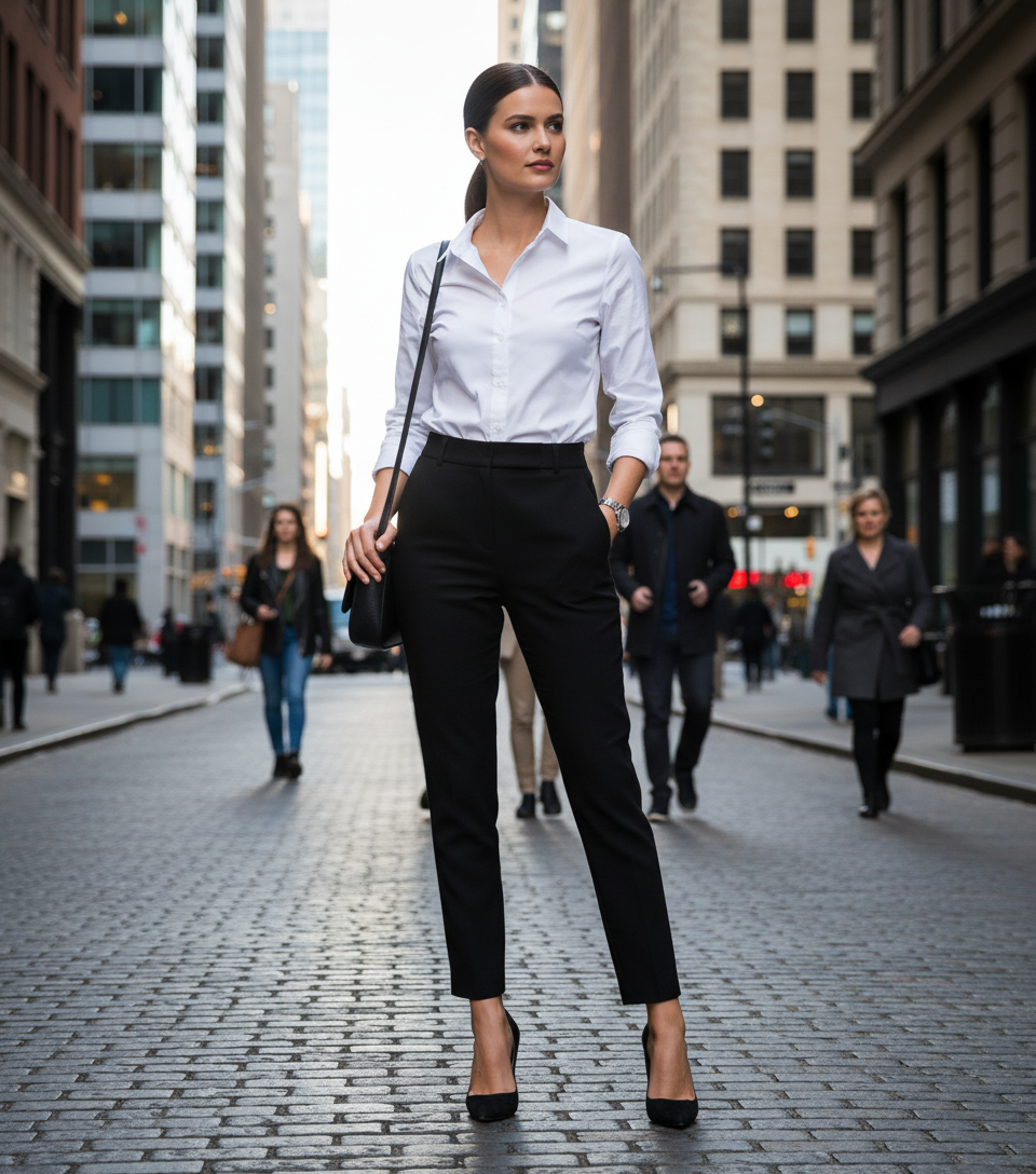 Ženska Srajca s Dolgimi Rokavi F.O.L.  Lady-Fit Oxford Shirt LSL - oblekanadom