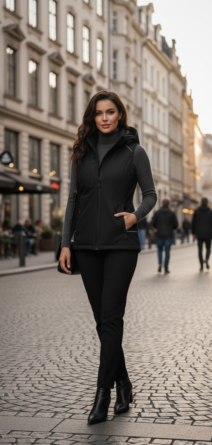 Ženska Jakna Brez Rokavov Promodoro  7845 - oblekanadom