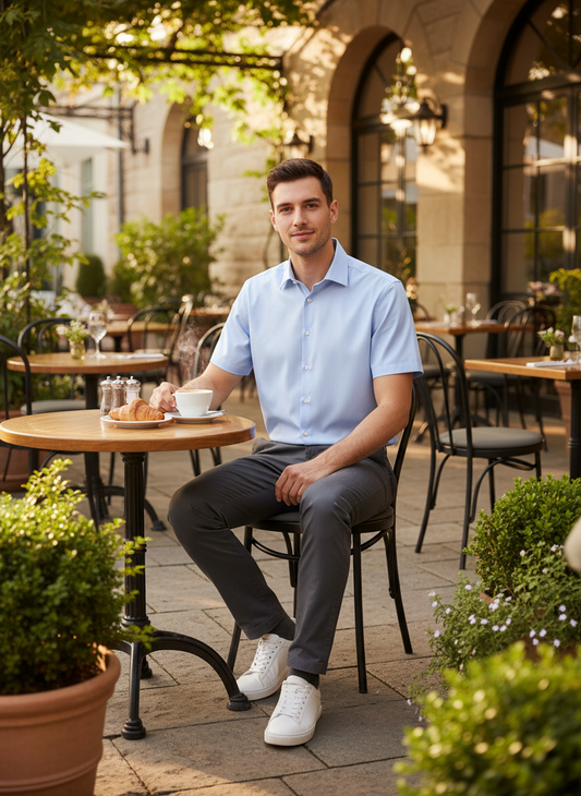 Moška Srajca s Kratkimi Rokavi SST  Shirt Slim SSL - oblekanadom
