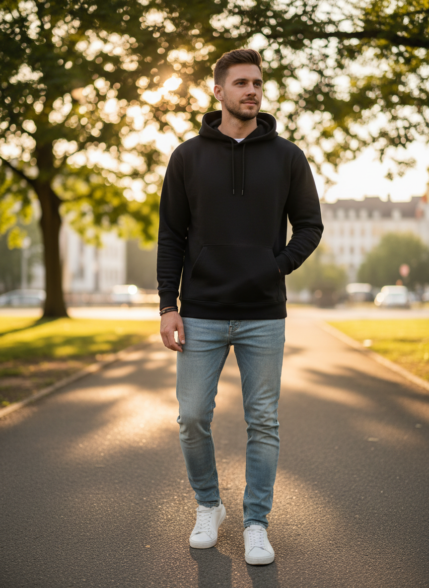 Moški Pulover S Kapuco Build Your Brand Basic | Bb 001 - oblekanadom