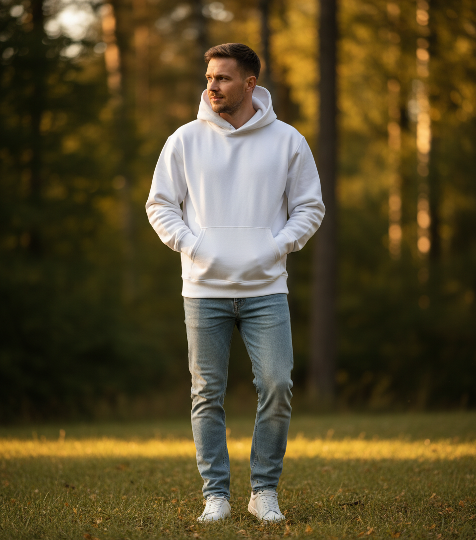 Moški Pulover S Kapuco B&c | Influence Hoodie - oblekanadom