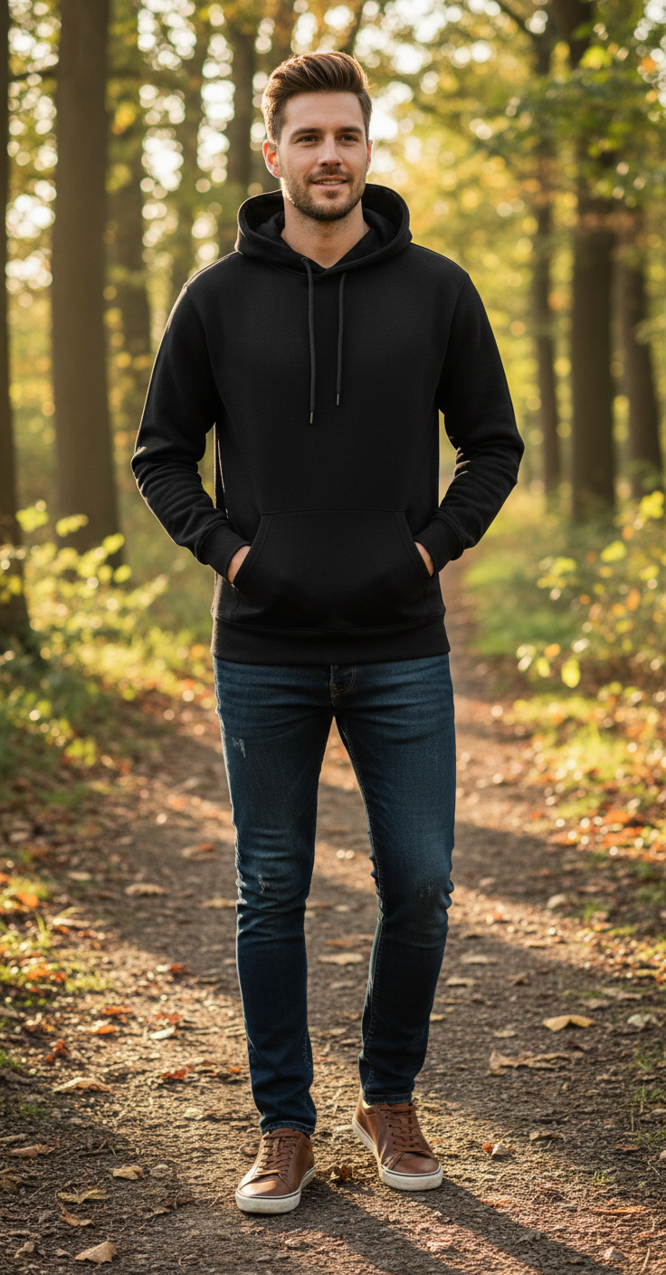 Moški Pulover s Kapuco F.O.L.  Classic Hooded Sweat - Del 2 - oblekanadom
