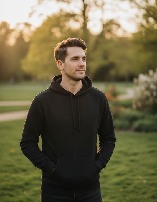 Moški Pulover s Kapuco B&C  Inspire Hooded - Del 2 - oblekanadom
