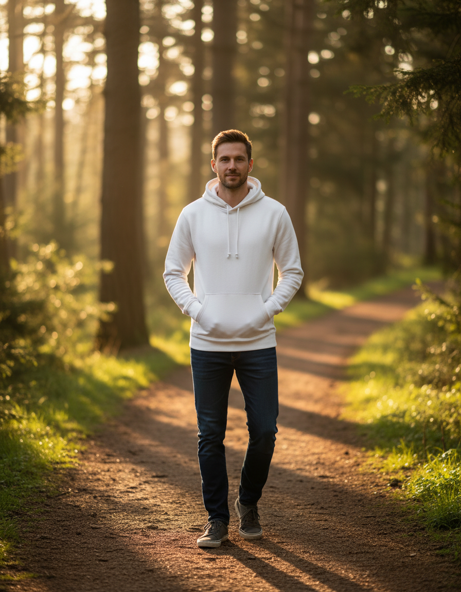 Moški Pulover s Kapuco B&C  Inspire Hooded - Del 1 - oblekanadom