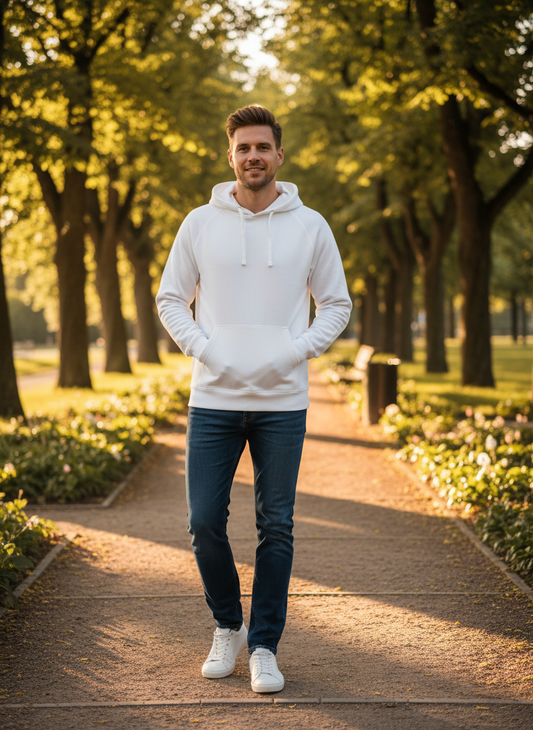 Moški Pulover s Kapuco Neutral  O63101 - Del 1 - oblekanadom