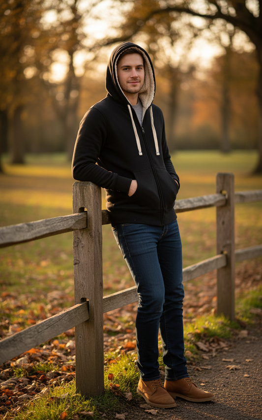 Moški Pulover s Kapuco SOL'S  Sherpa - oblekanadom