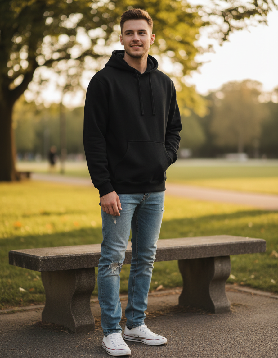Moški Pulover s Kapuco Tee Jays  5102 - oblekanadom