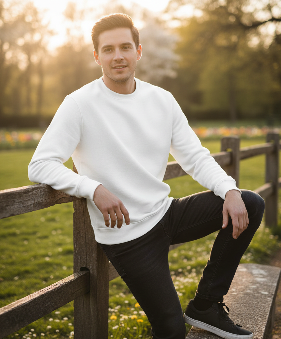 Moški Pulover F.O.L.  Lightweight Set-In Sweat - oblekanadom