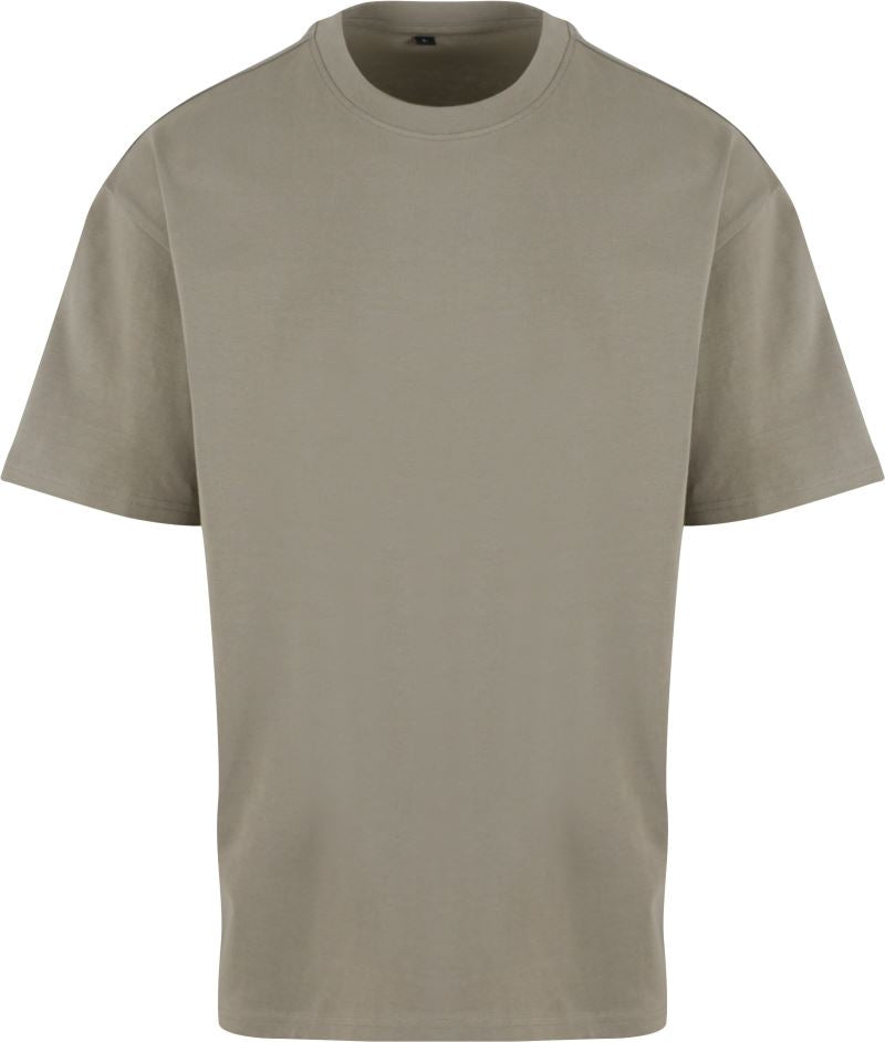 Unisex težji Unisex prevelik kroj majica New Morning Studios – pale olive