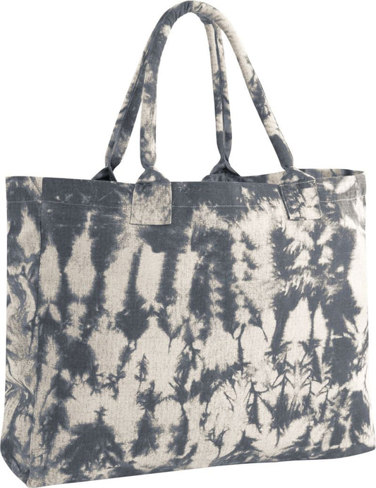 Unisex platnena torba "Tie Dye" Westford Mill, barvno vzorčasta torba iz blaga za vsakdanjo uporabo.