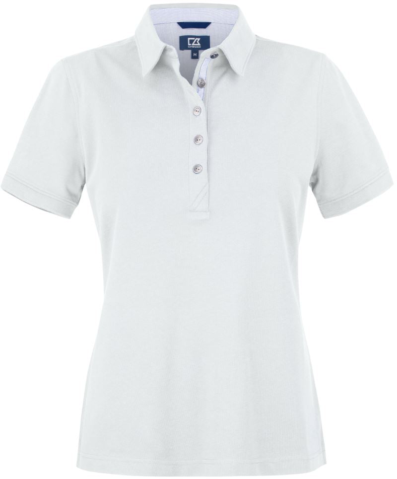 Ženska Piqué polo Cutter & Buck – Bela