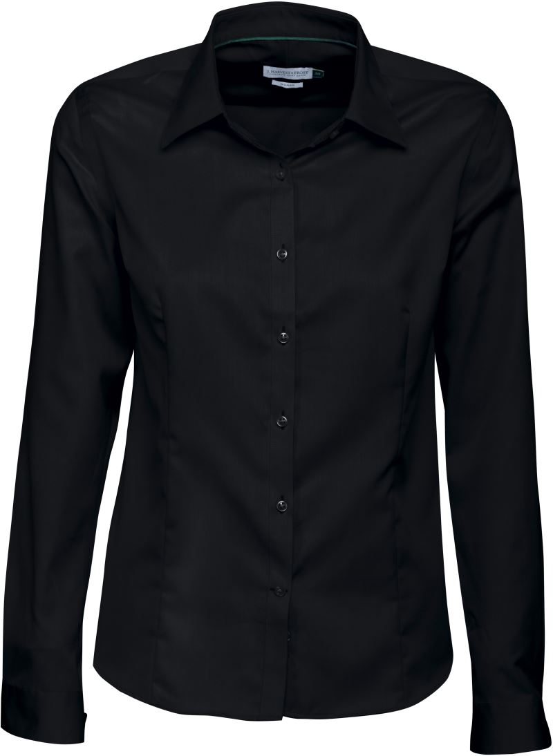 Ženski non-iron blouse dolgi rokav J.Harvest & Frost – Črna