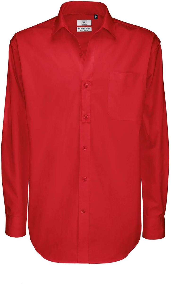 Moški Srajca Z Dolgimi Rokavi B&c | Sharp Lsl /men - oblekanadom